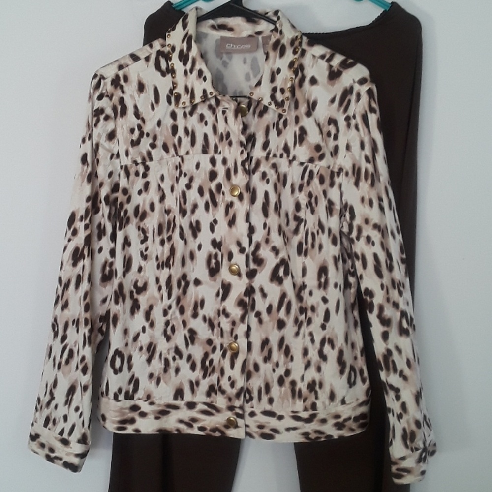 Chico's Animal Print Jacket